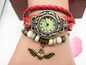 Vintage casual flying heart pendant bracelet belt watch